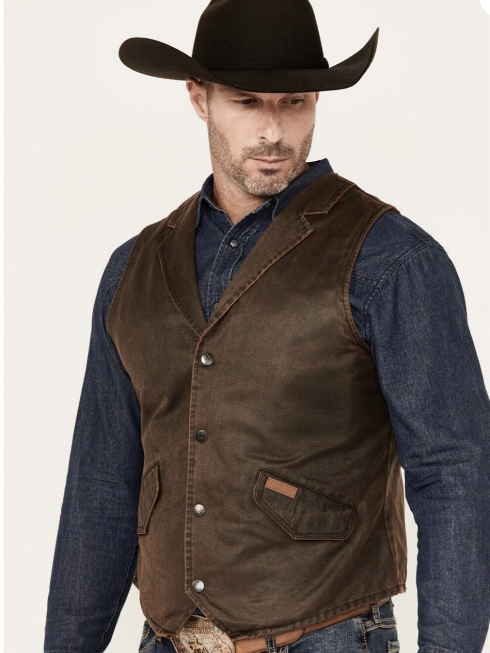 Outback Trading Co Men’s Arkansas  Brown Vest   Concealed Carry Sz L.   2835BR